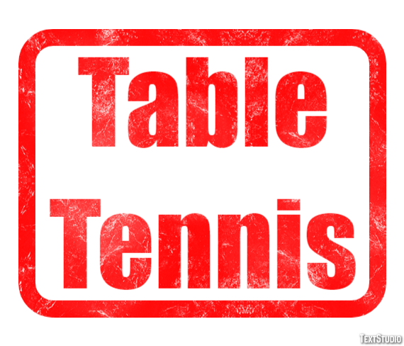 Table Tennis Text effect