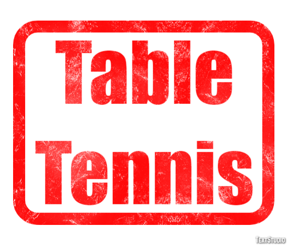 Table Tennis Text Effect