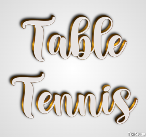 Table Tennis Text Effect
