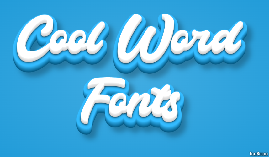 Cool Word Fonts テキスト効果