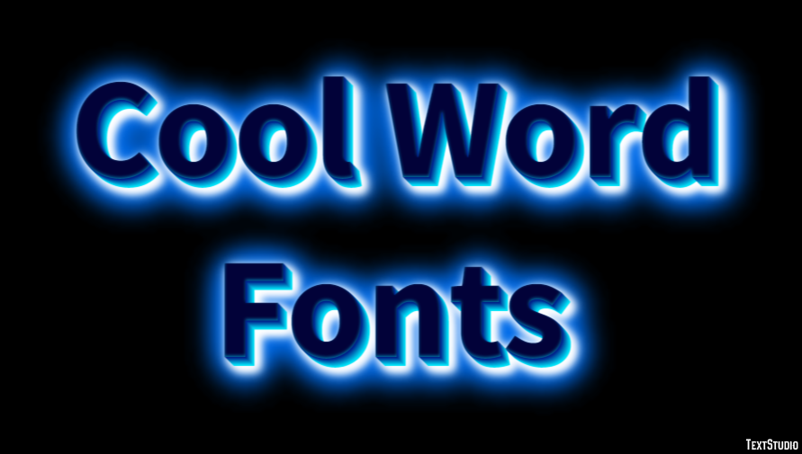 Cool Word Fonts テキスト効果