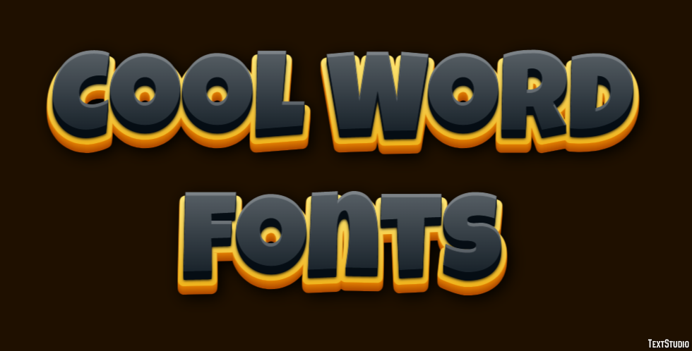 Cool Word Fonts テキスト効果