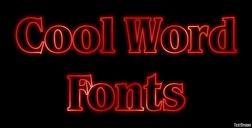 Cool Word Fonts テキスト効果