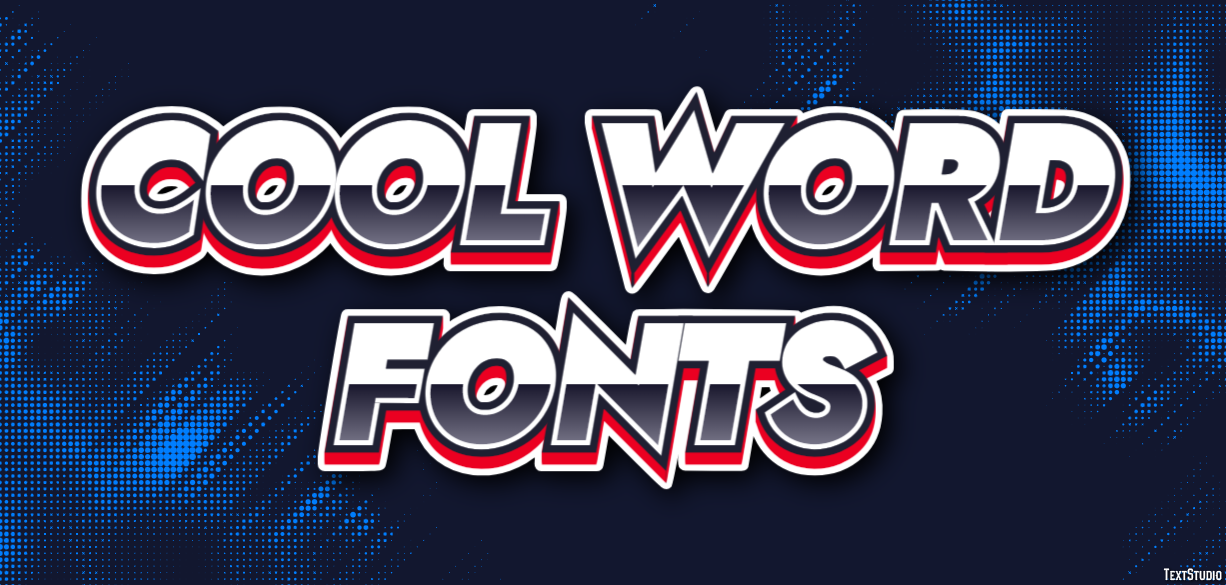 Cool Word Fonts テキスト効果