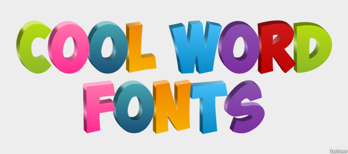 Cool Word Fonts テキスト効果