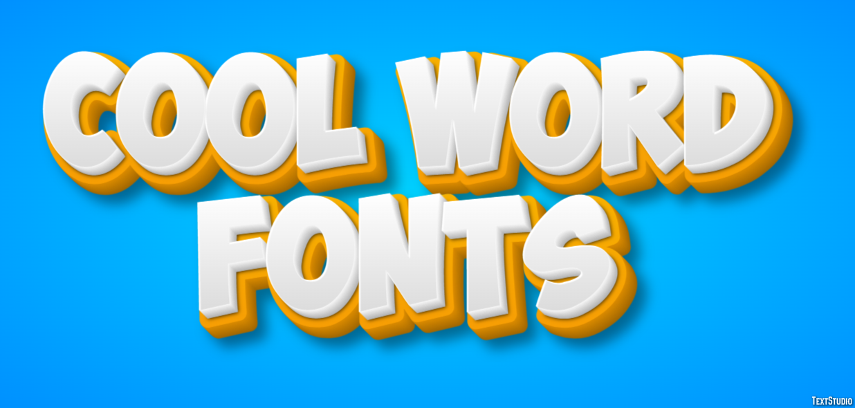 Cool Word Fonts Efekt tekstowy