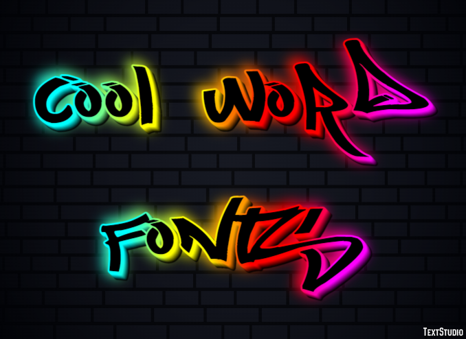 Cool Word Fonts テキスト効果