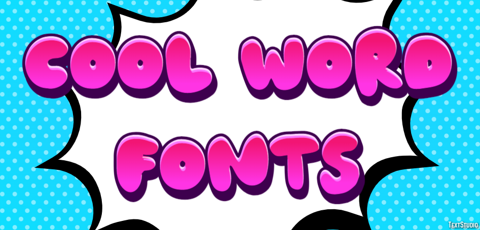Cool Word Fonts テキスト効果
