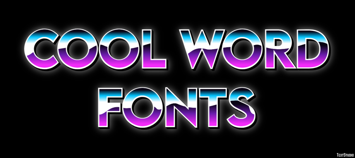 Cool Word Fonts テキスト効果