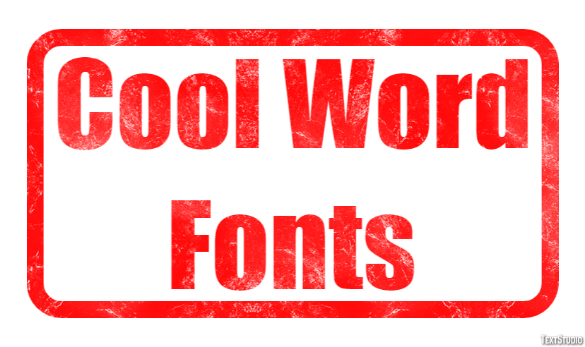 Cool Word Fonts テキスト効果