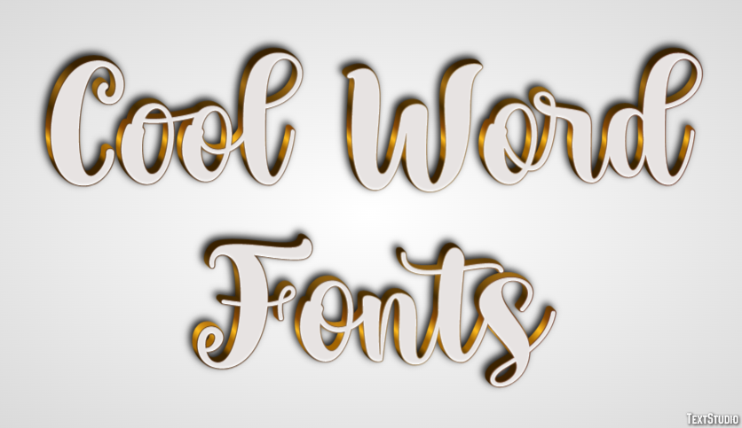 Cool Word Fonts テキスト効果