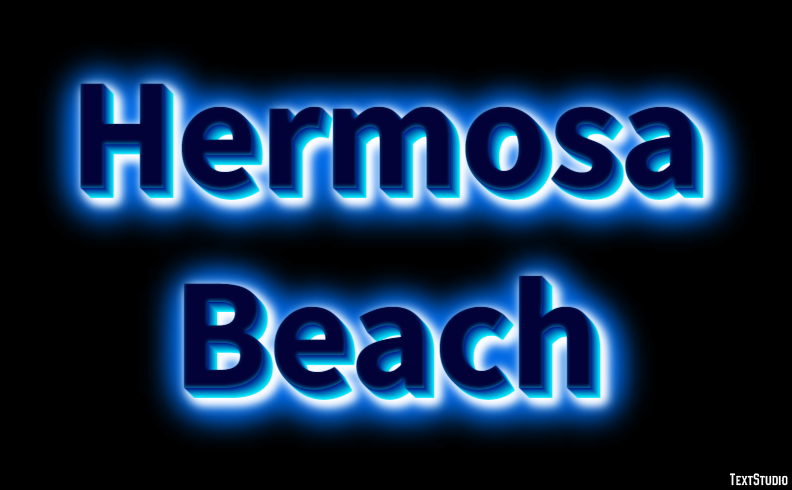 Hermosa Beach Efecto de Texto