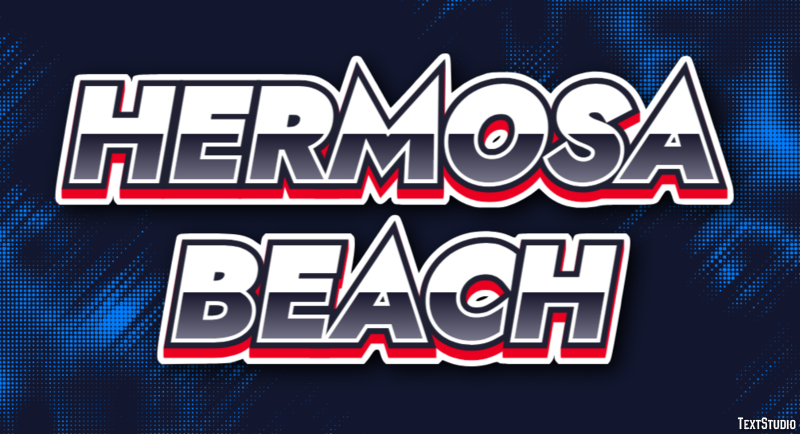 Hermosa Beach Effetto testo