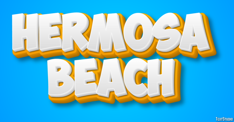 Hermosa Beach Effetto testo