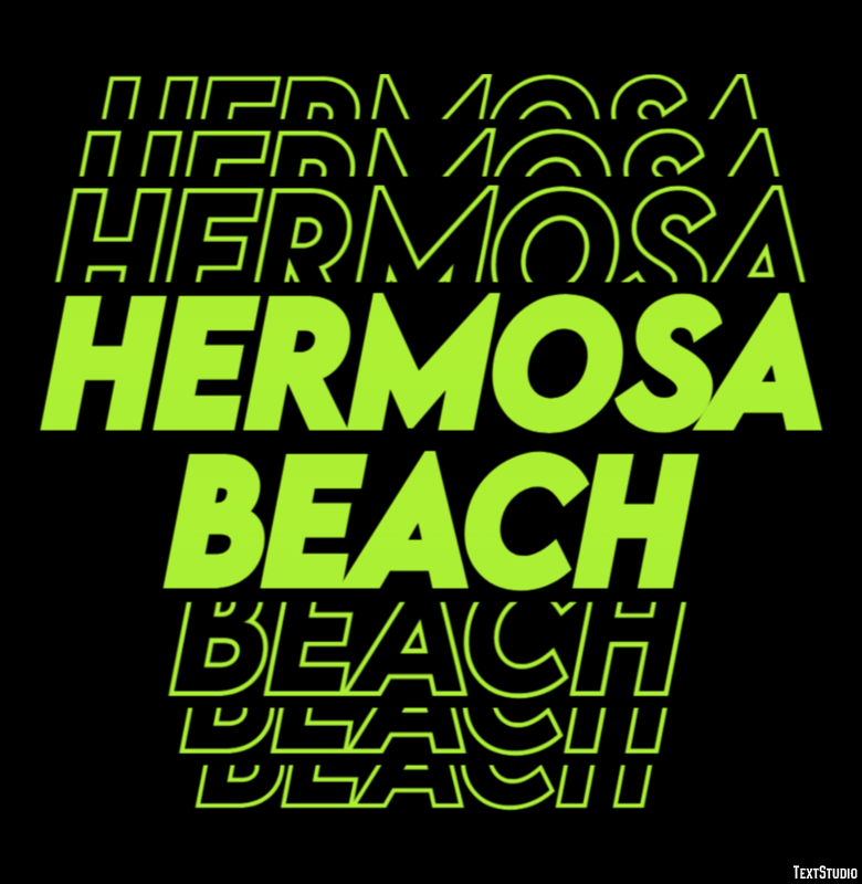 Hermosa Beach Effetto testo