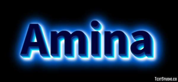 Amina Text Effect