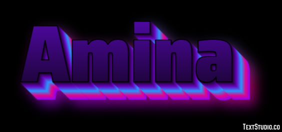 Amina Text Effect