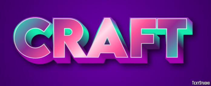 Craft Text Effect