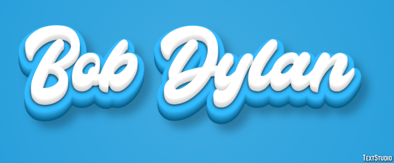 Bob Dylan Text Effect