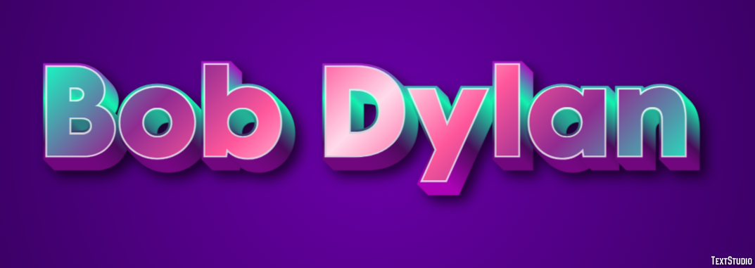 Bob Dylan Text Effect