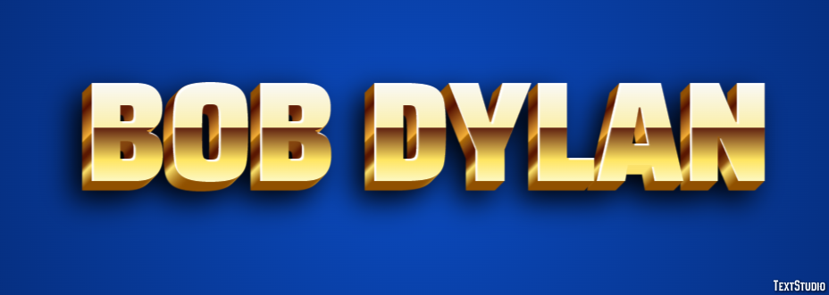 Bob Dylan Efecto de Texto