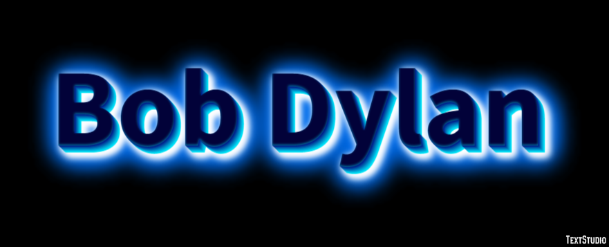 Bob Dylan Efecto de Texto