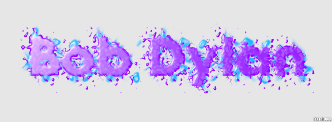 Bob Dylan Text effect
