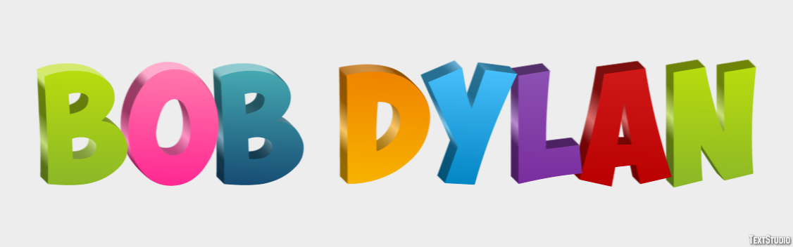 Bob Dylan Text Effect