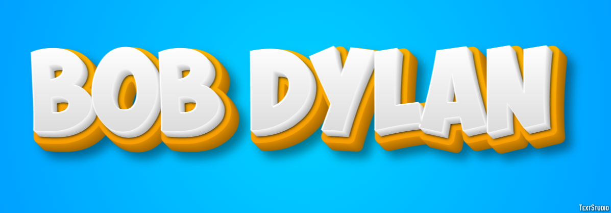 Bob Dylan Efecto de Texto