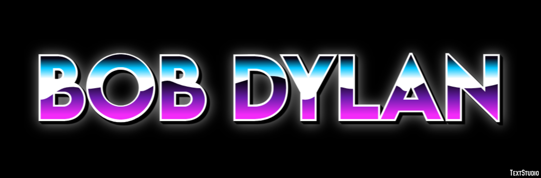 Bob Dylan Text effect