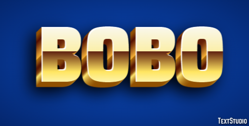 Bobo Efecto de Texto
