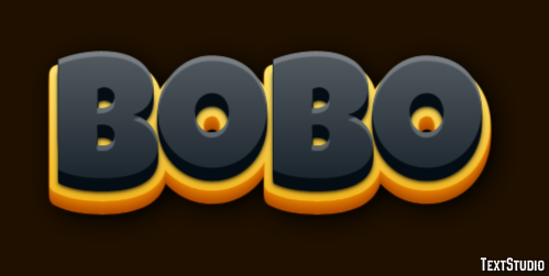 Bobo Efecto de Texto