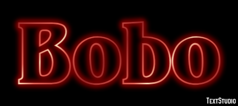 Bobo Efecto de Texto