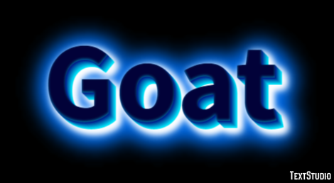 Goat Effetto testo