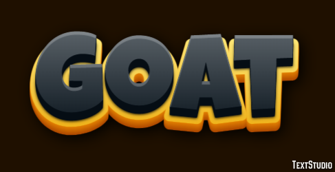 Goat Effetto testo