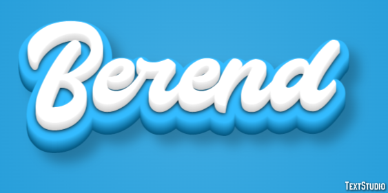 Berend Tekst effect
