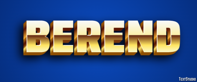 Berend Tekst effect