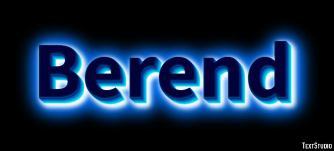 Berend Tekst Effect