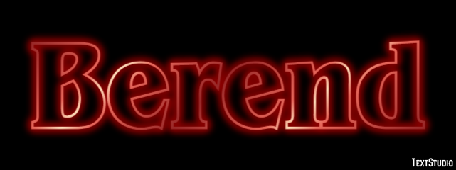 Berend Tekst effect