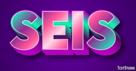 Seis Efeito de texto