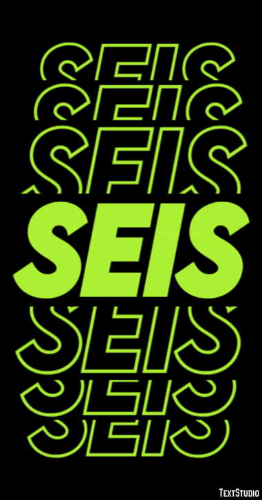 Seis Efeito de texto