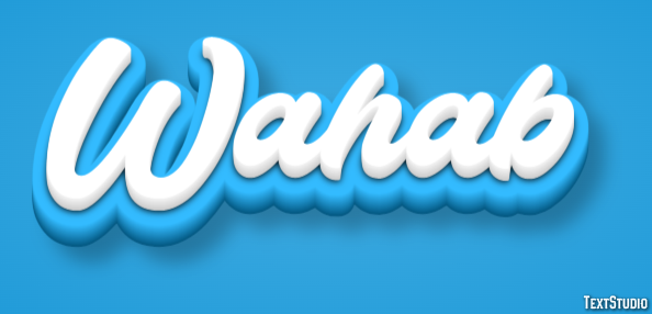 Wahab Tekst effect
