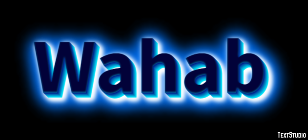 Wahab Tekst effect
