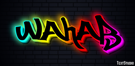 Wahab Tekst effect