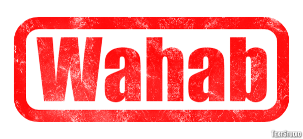 Wahab Tekst effect