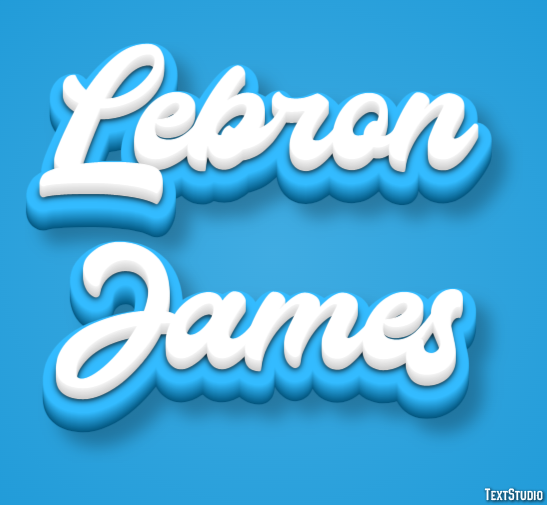 Lebron James Efeito de texto