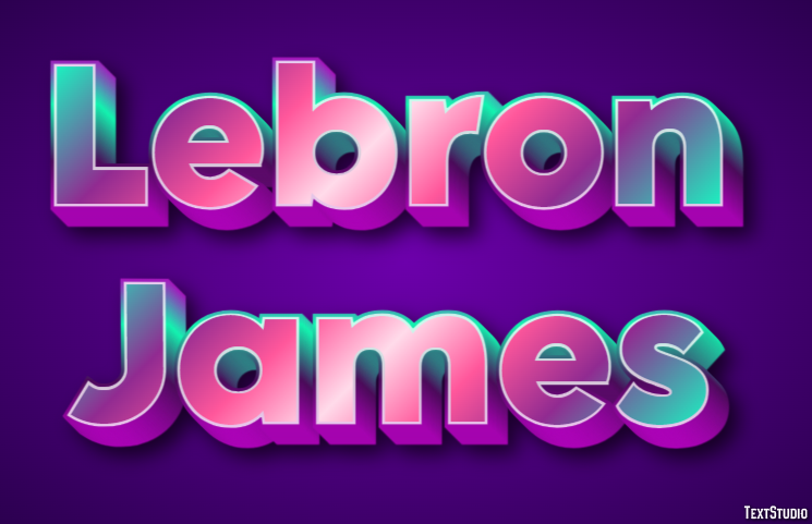 Lebron James Efeito de texto