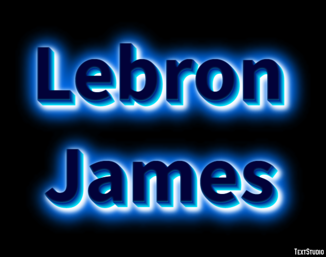 Lebron James Texteffekt