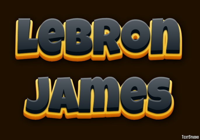Lebron James Texteffekt