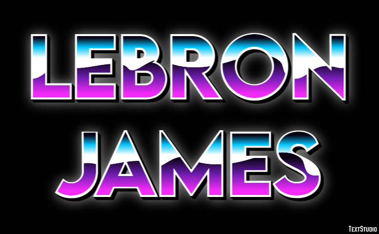 Lebron James Texteffekt